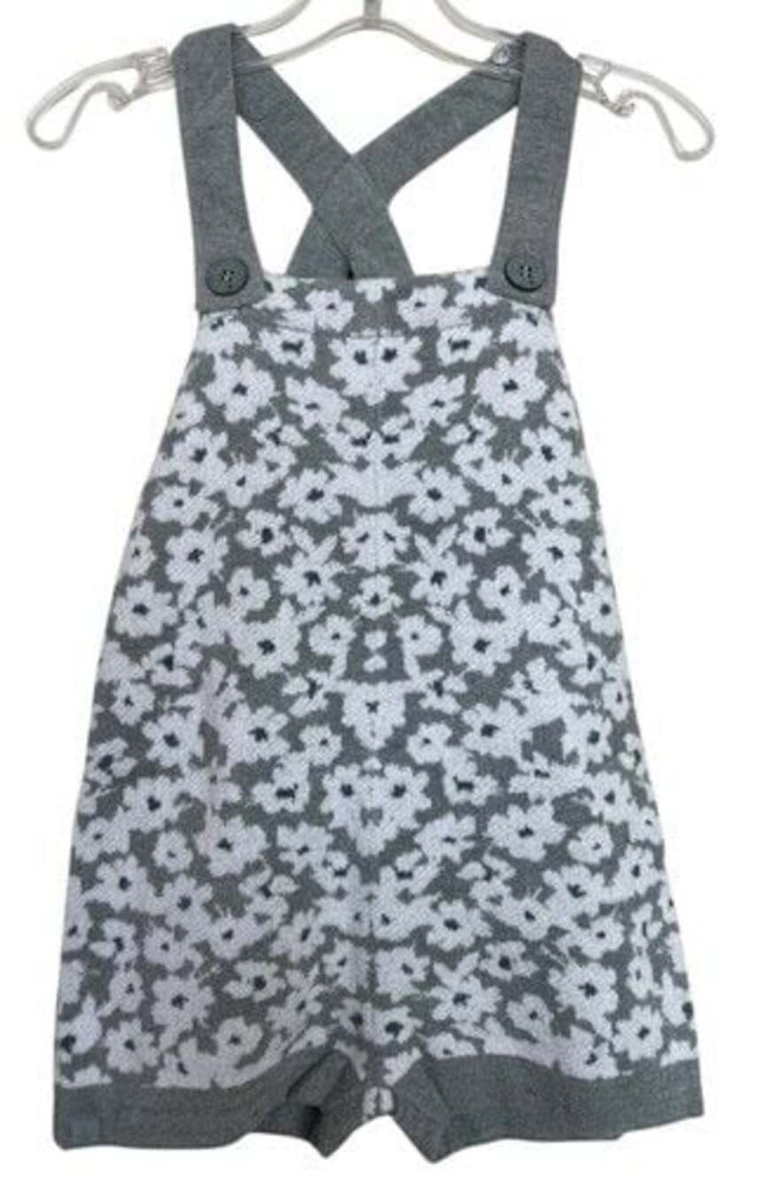 Barefoot Dreams CozyChic Ultra Lite Toddler Floral Shortall Style BDKCU1925